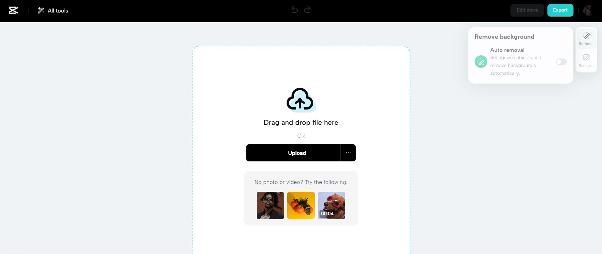 Upload the image