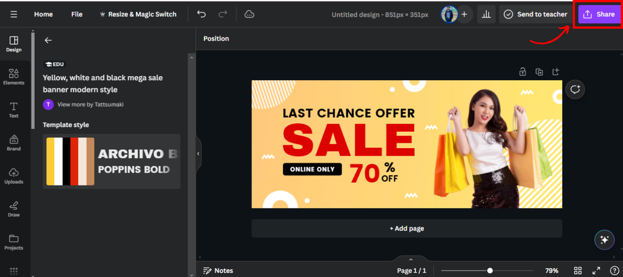 Export your design