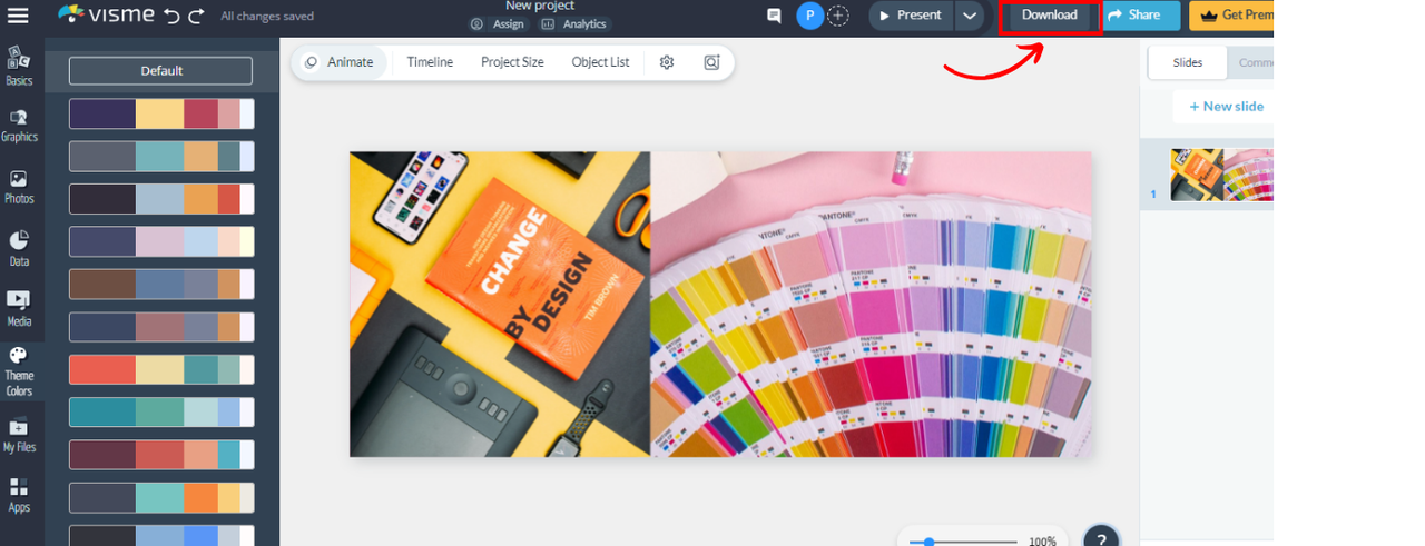 Export your design