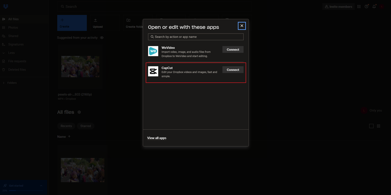 open your video on the CapCut online video editor