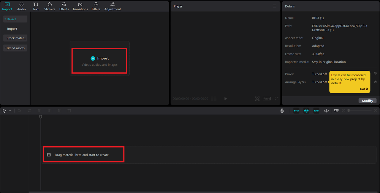 upload your video