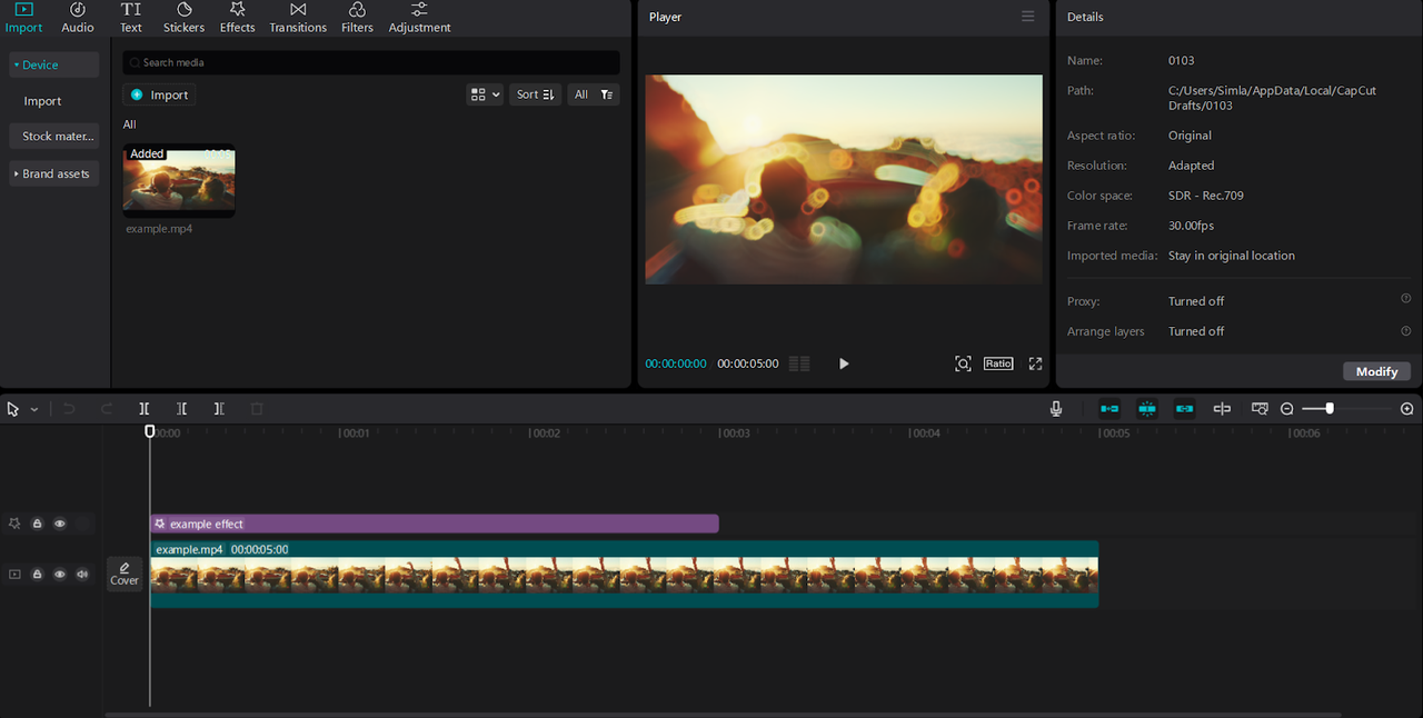 start the editing process