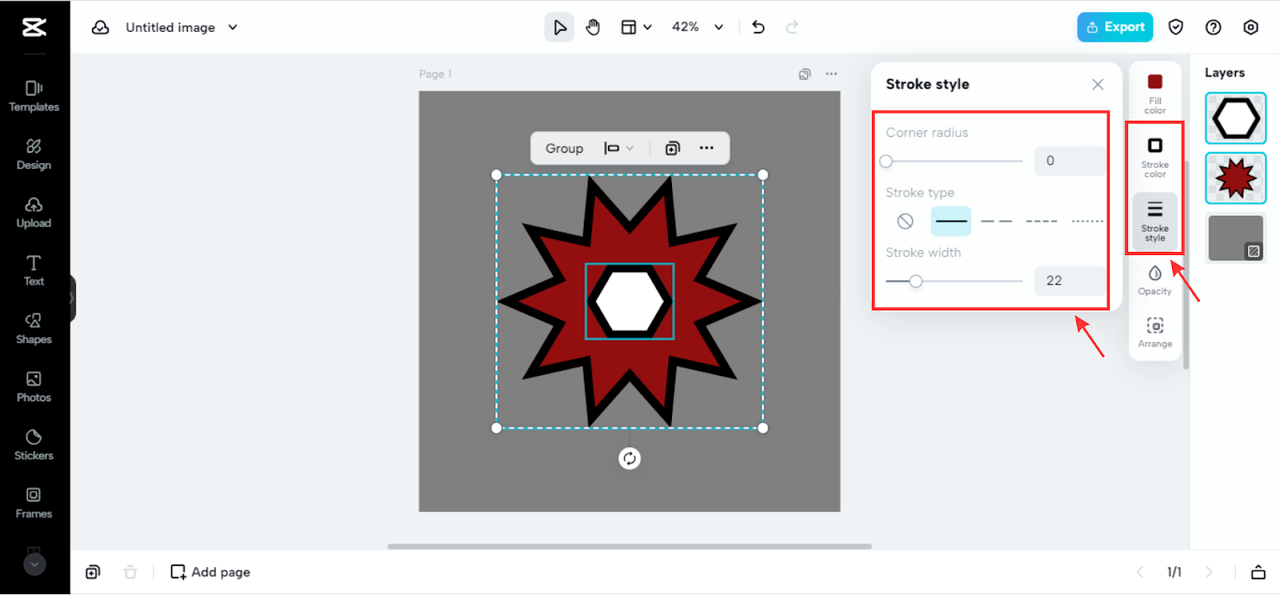 Edit icon stroke