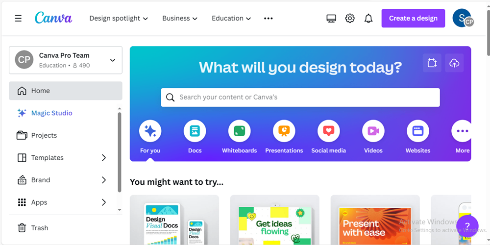 open canva