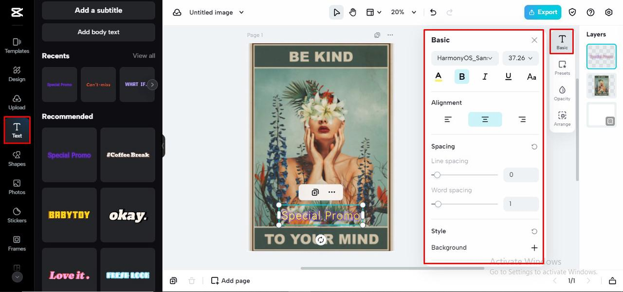 How to Create Advertisement Poster Design with CapCut Online