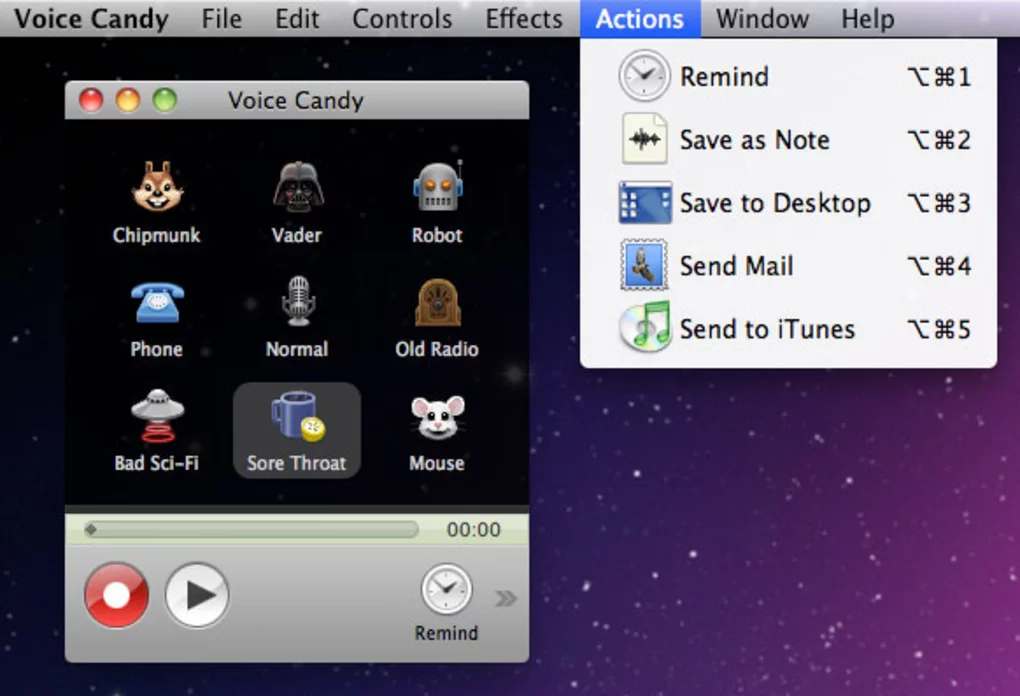Voice Candy AI voice generator celebrity tool interface