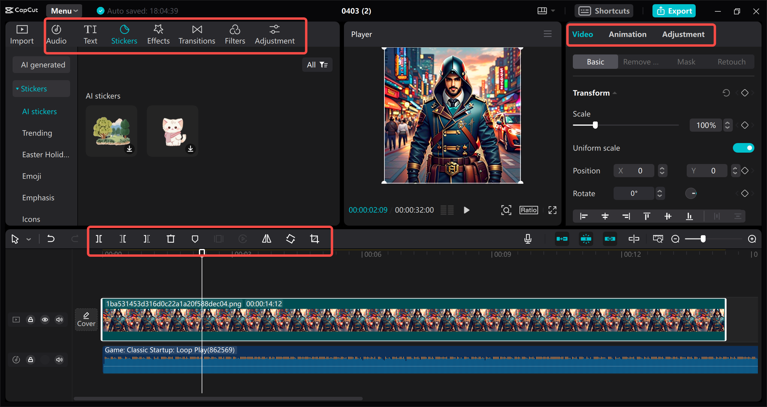 Edit video