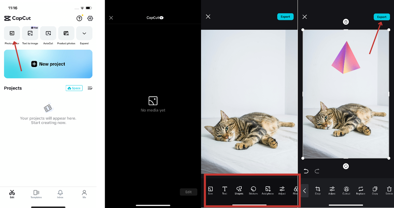 capcut photo editing app for iphone