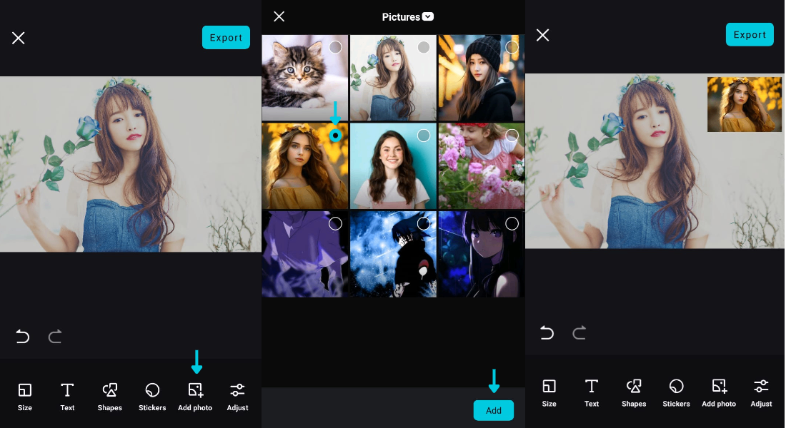 add more photos