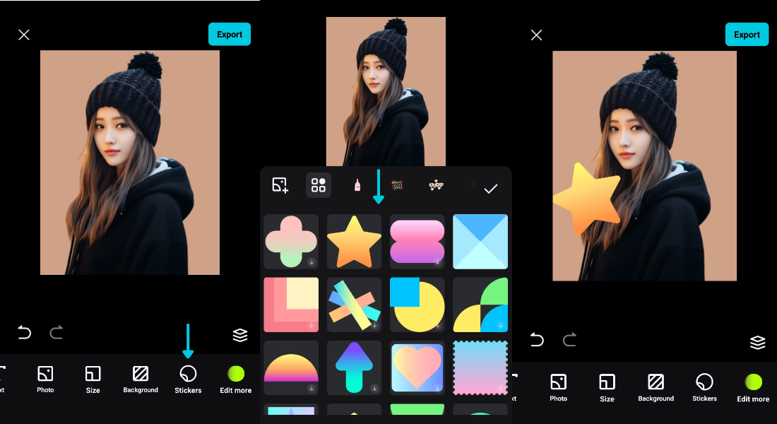 add stickers