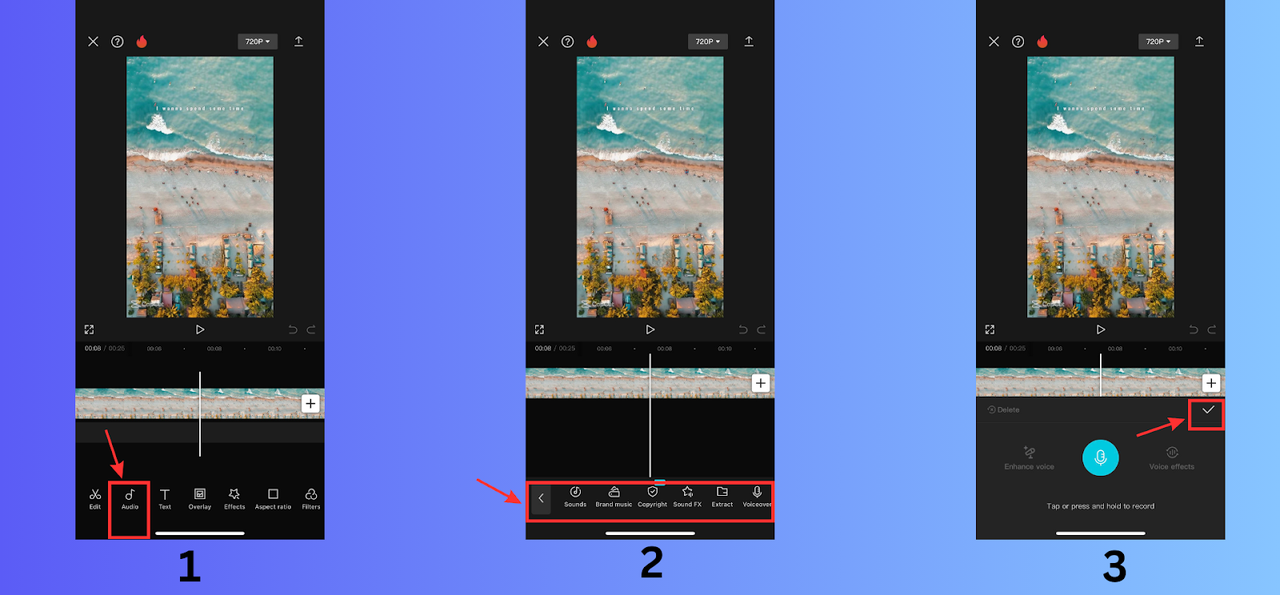 Audio editing features