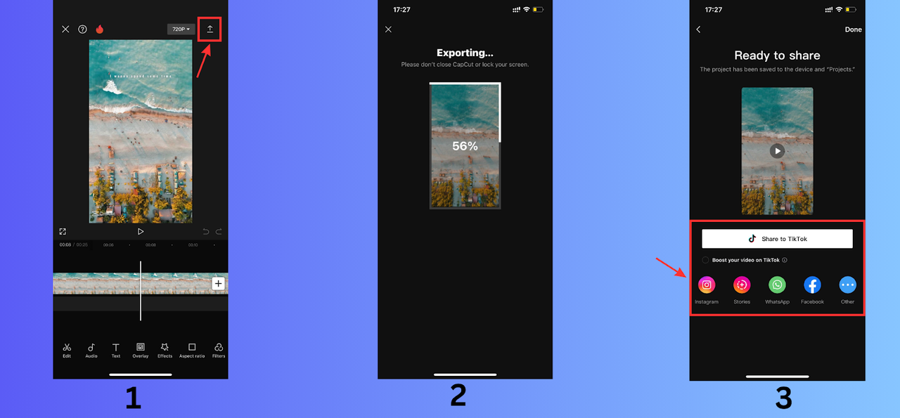 Export your lyric video