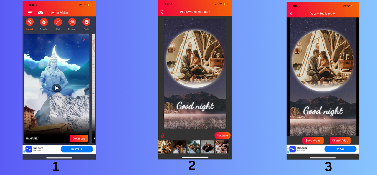 Make a lyric video at Lyrical.ly