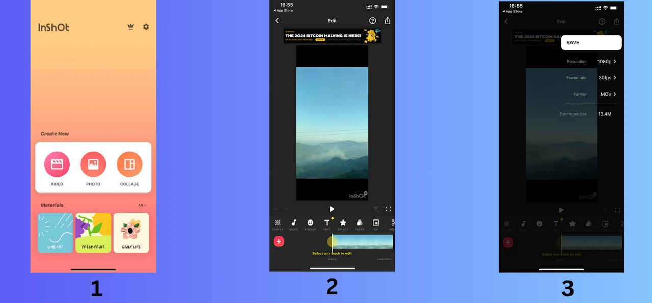 Make a lyric video at InShot