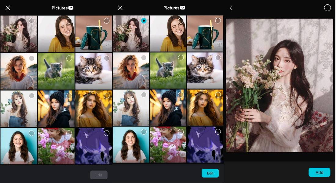 select the photo