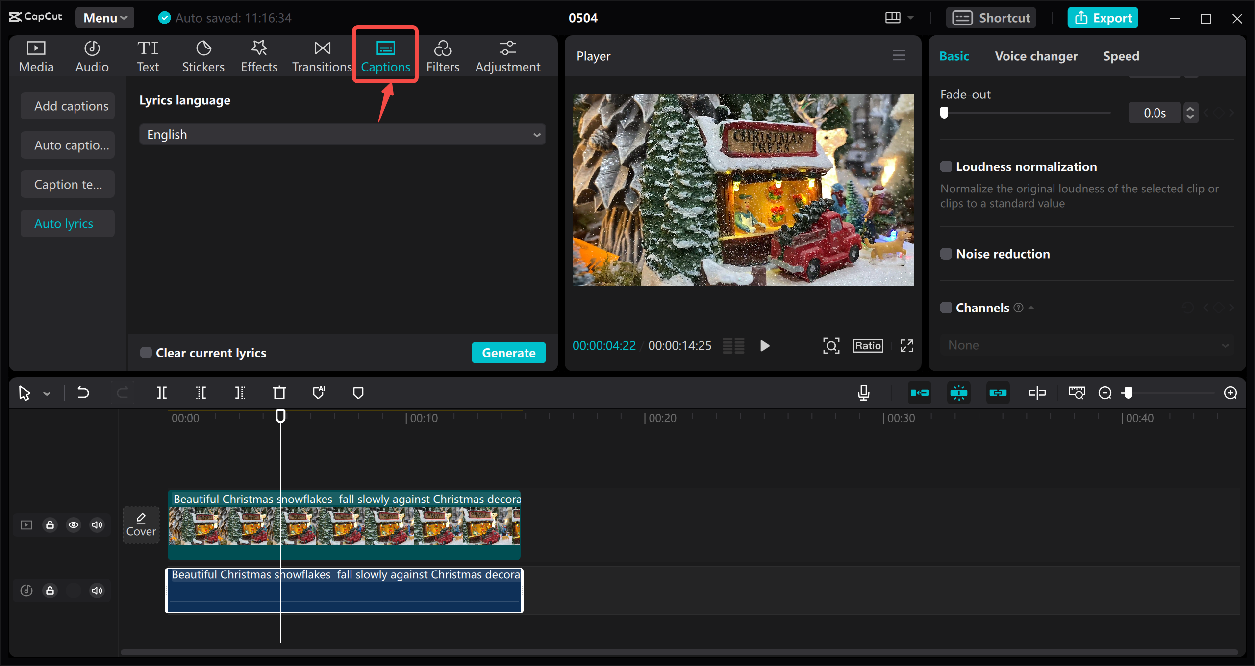 CapCut video editor