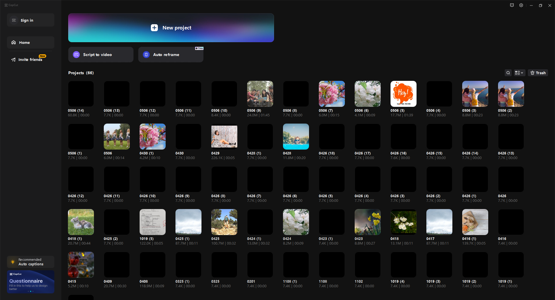 CapCut video editor