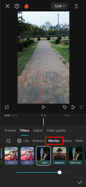 movies filters