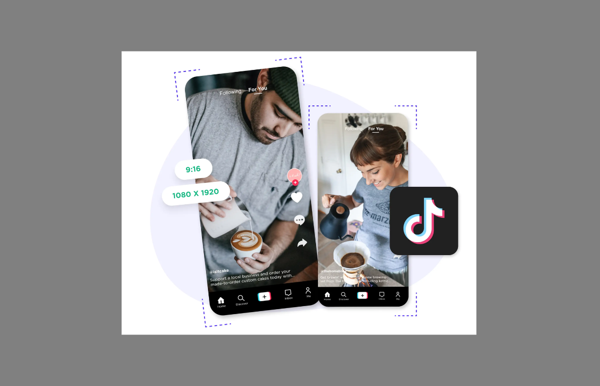 TikTok video size for portraits