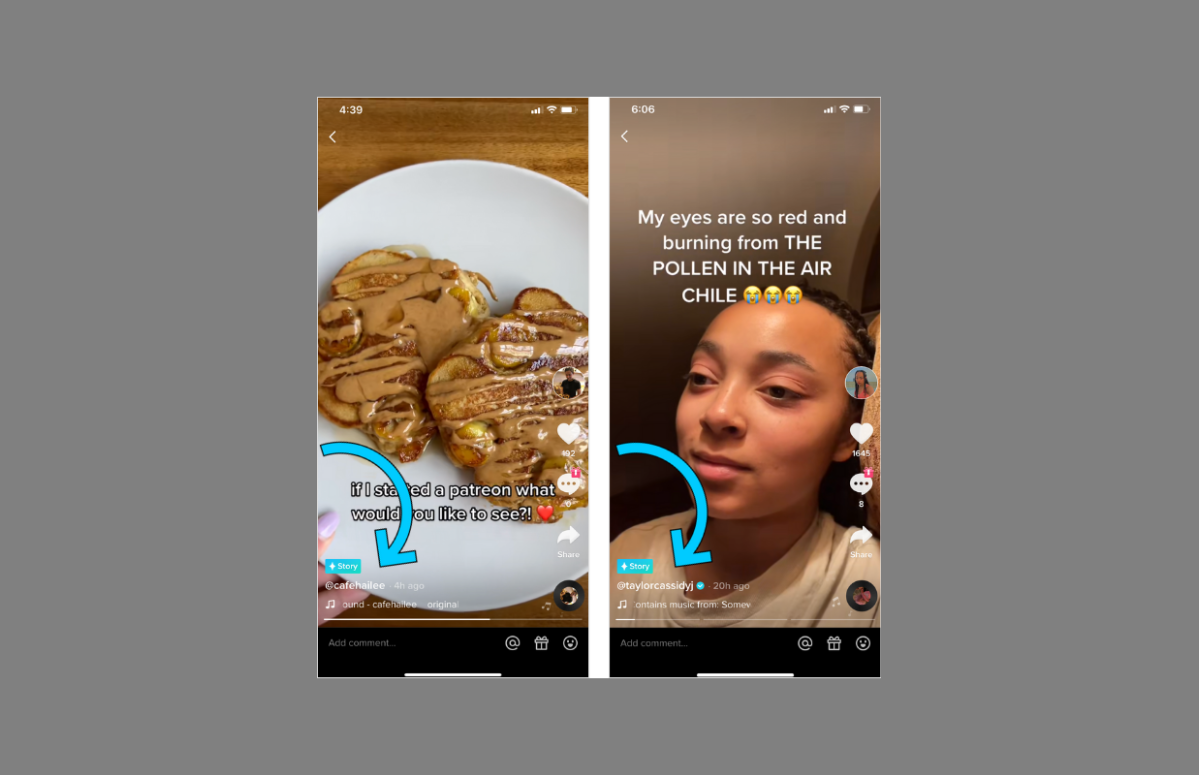 TikTok stories video