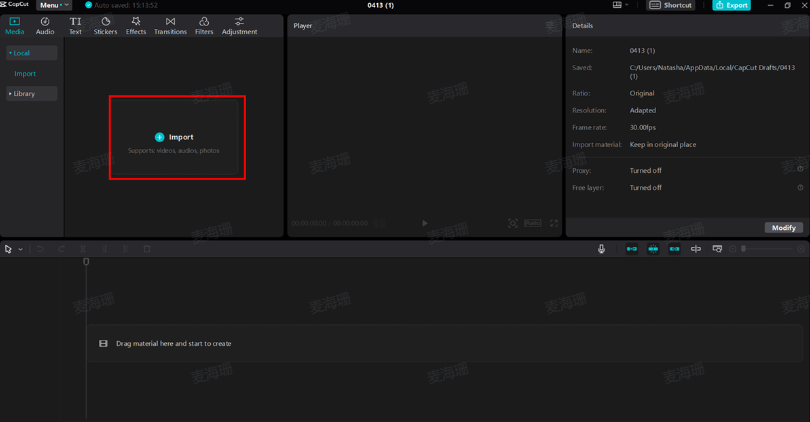 Upload media