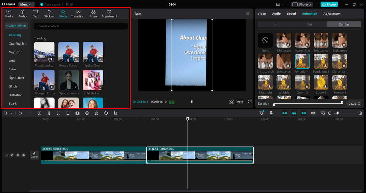 customize video with editing options