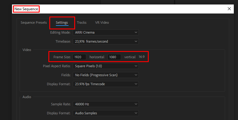 Change the width and height of your video
