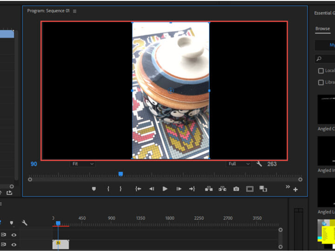Drag the pointers to adjust the image