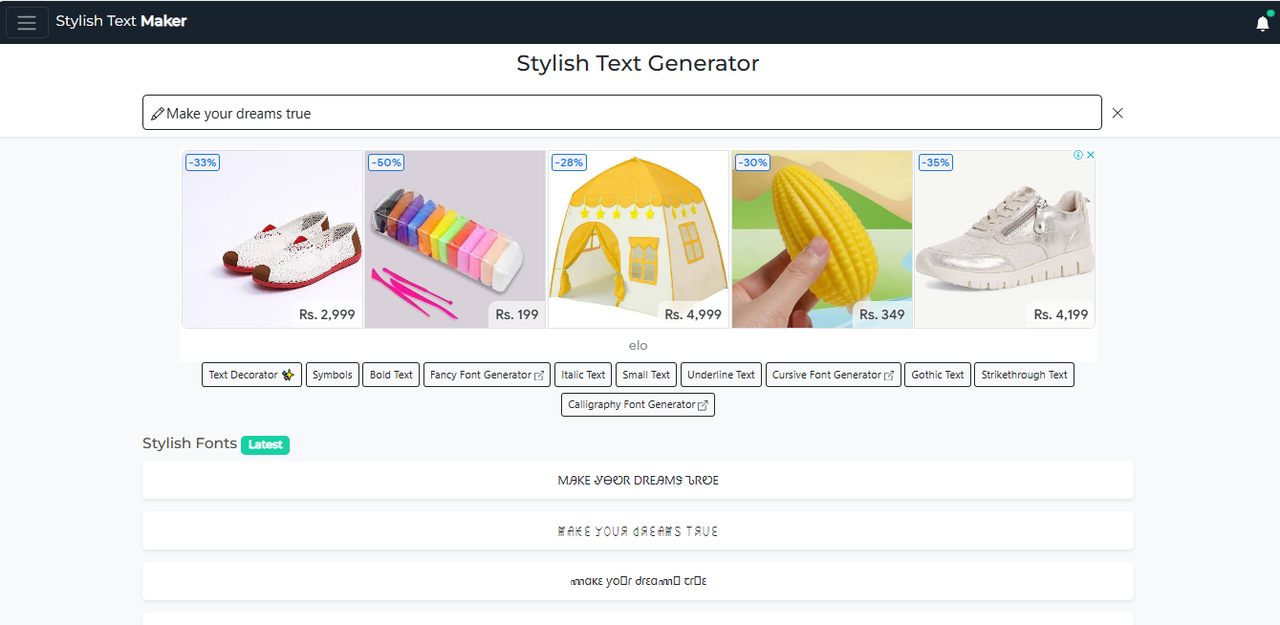 Stylish Text Maker