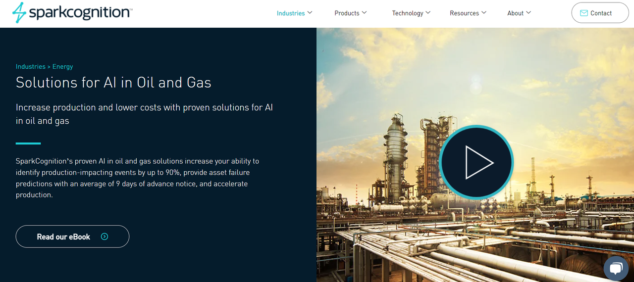 SparkCognition application of ai in business intelligence
