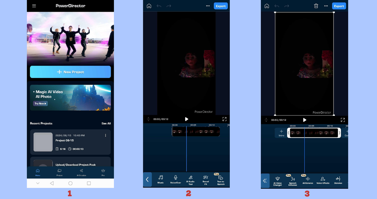 PowerDirector app