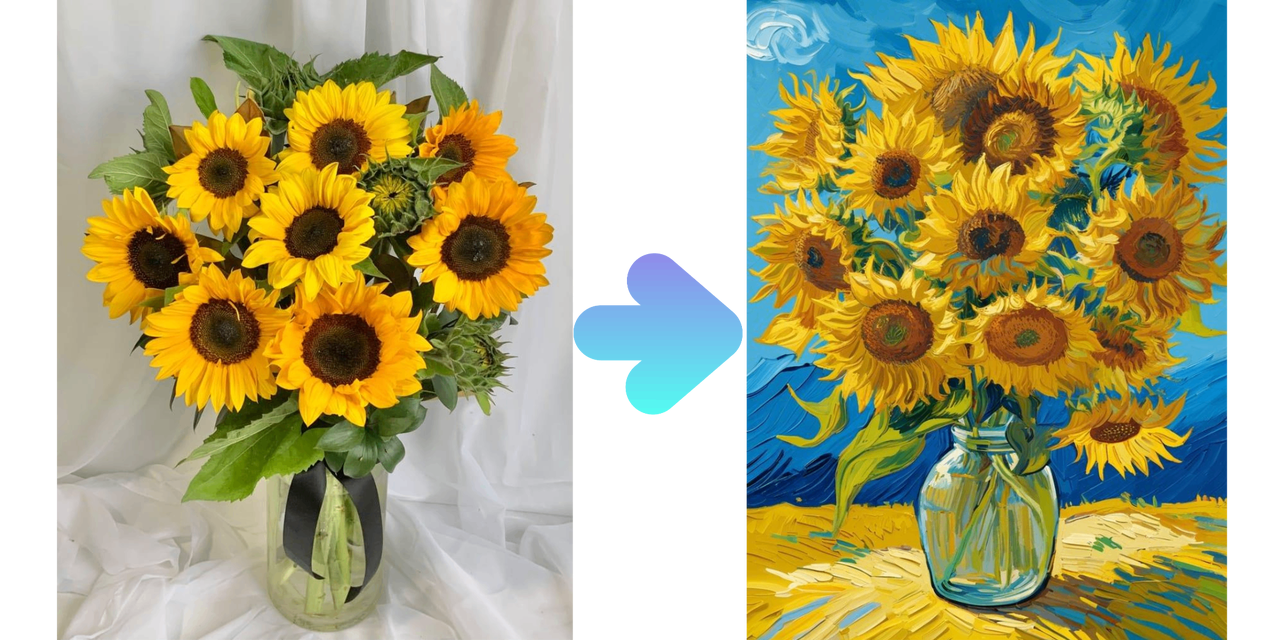 Sunflower Vase