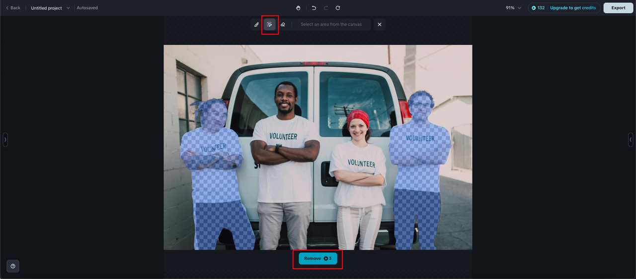 ai remove person from image with 即梦AI