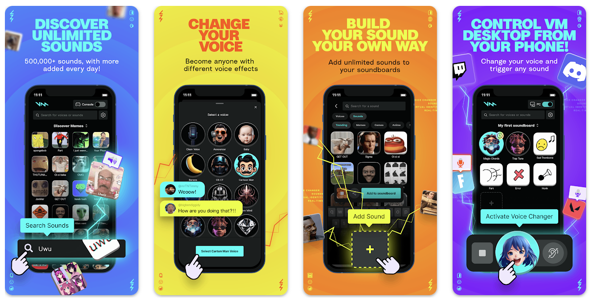 Use Voicemod on a mobile phone