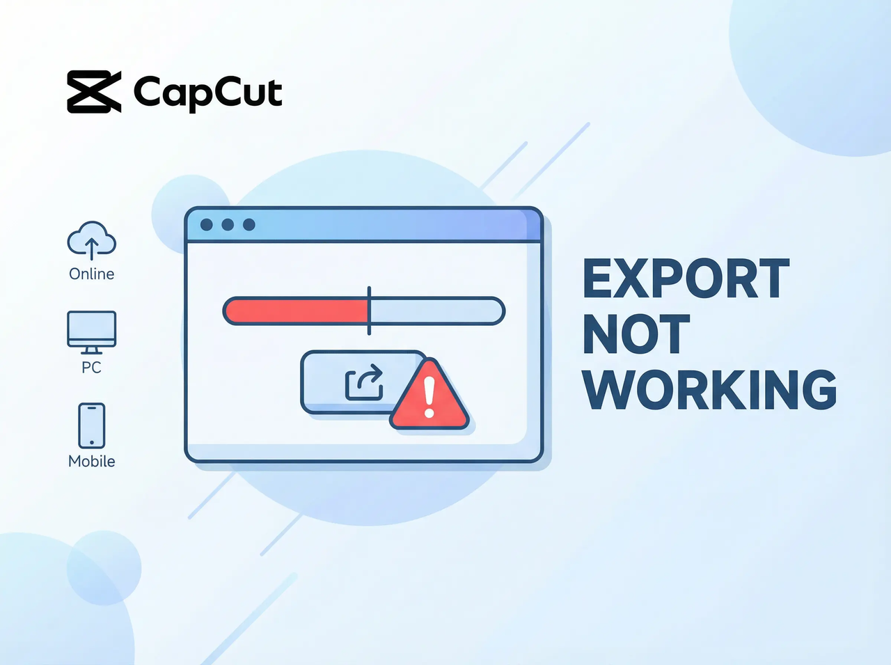 Hindi gumagana ang pag-export sa CapCut