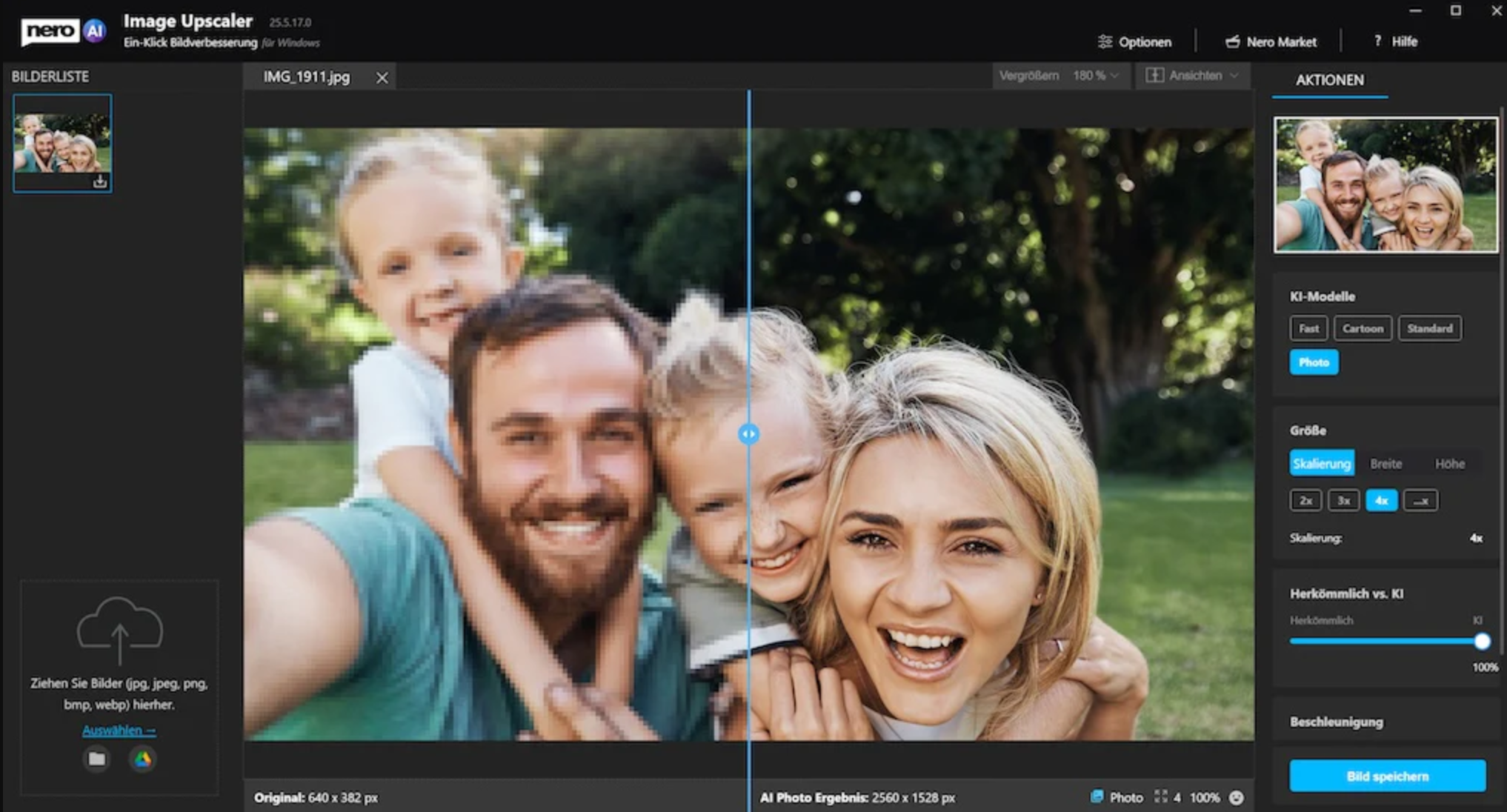 Interface of Nero Platinum Suite - a user-friendly GoPro video editor