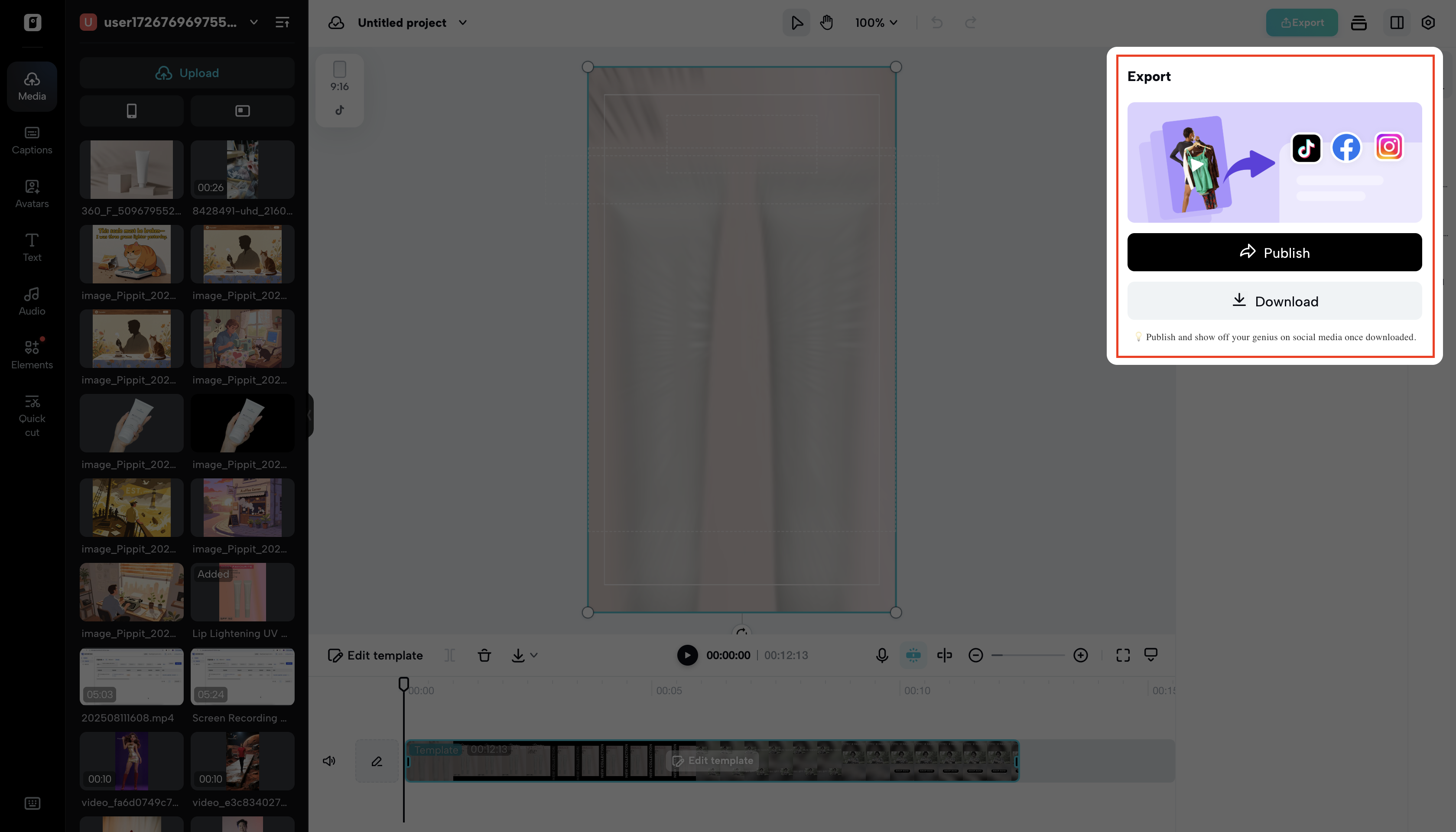 Edit and publish your video