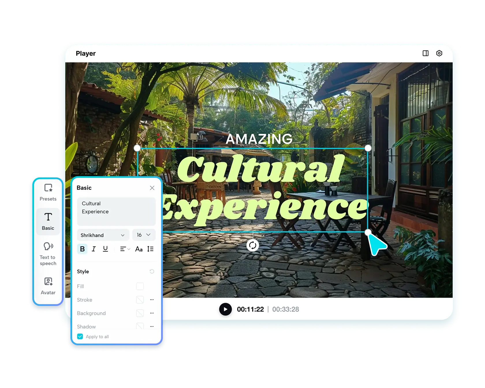 Free Video Text Editor Online