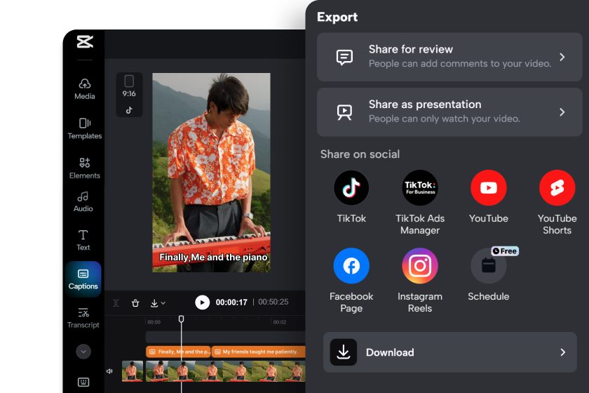 Eksport klip anda
