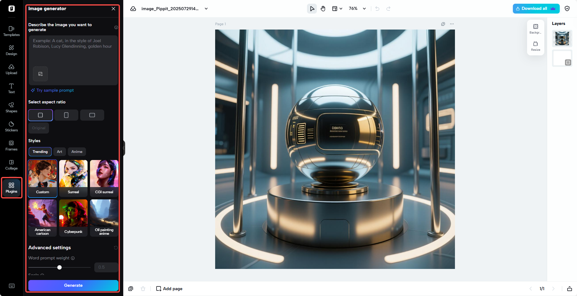 Generate posts using plugins