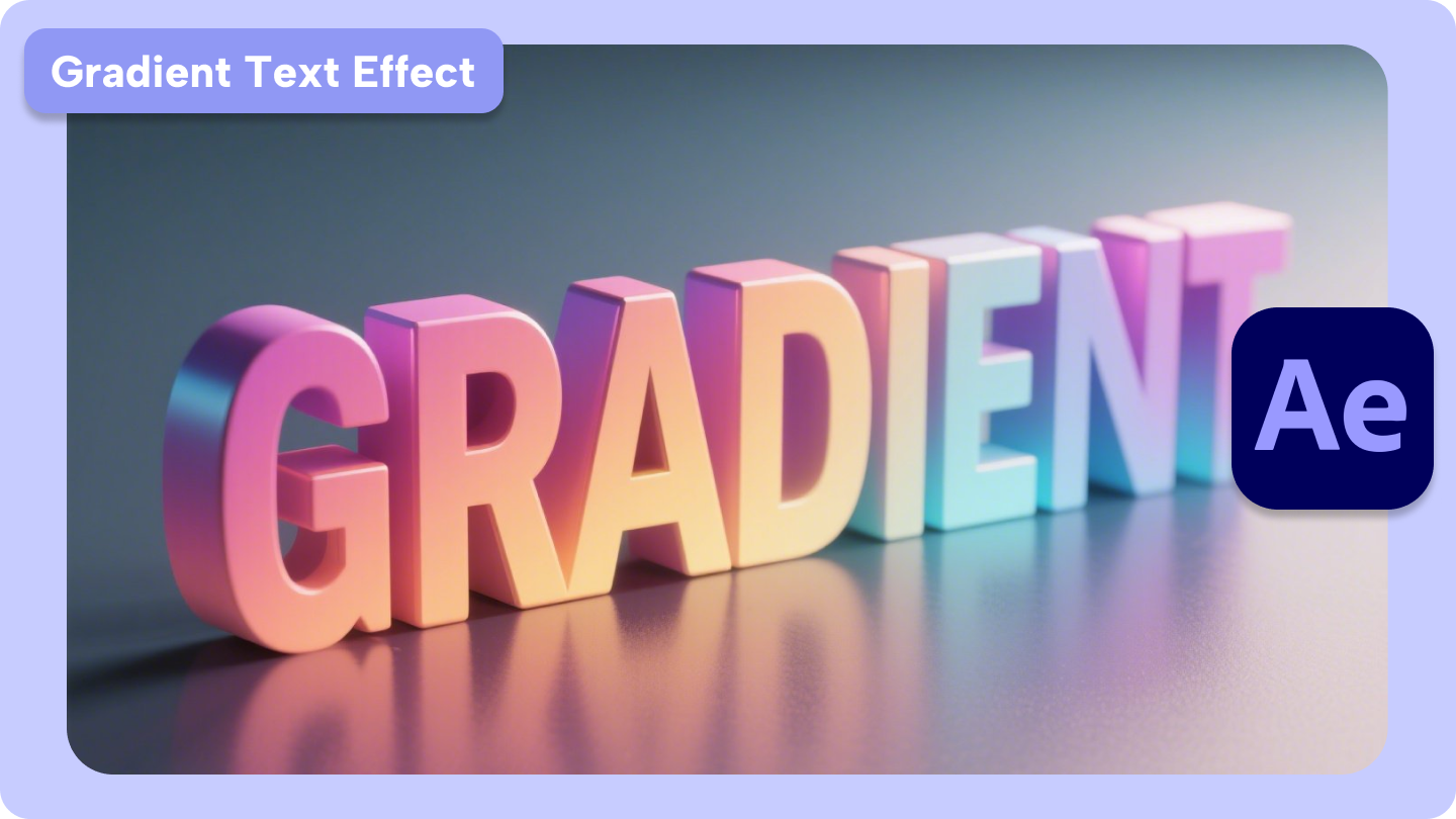 text gradient după efecte
