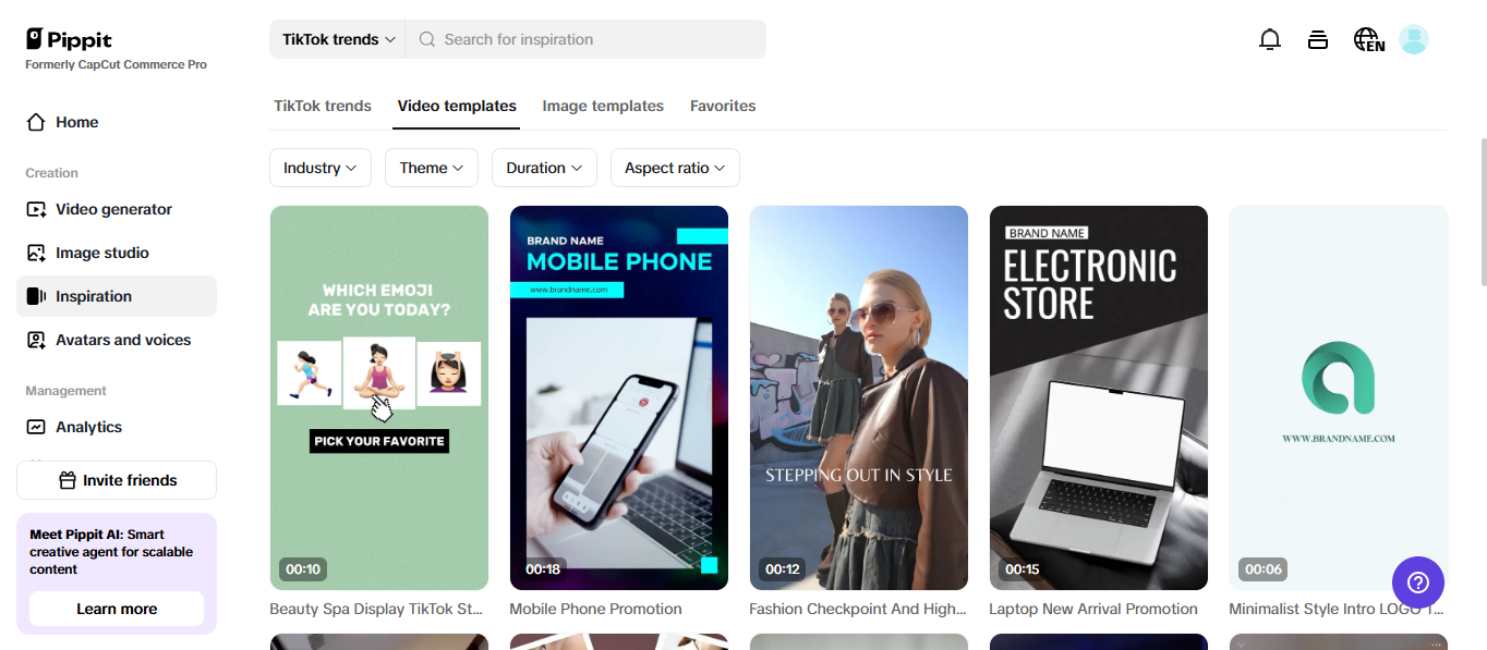 Ecommerce templates