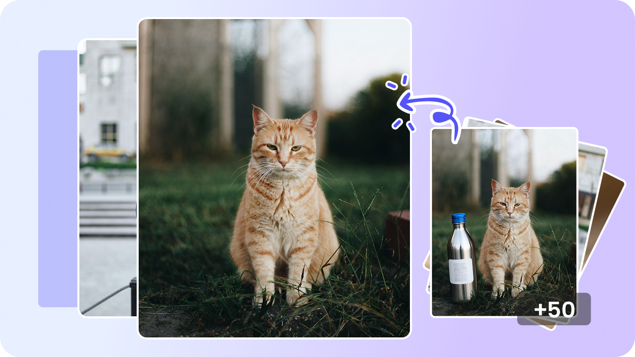 Bulk object removal for multiple photos
