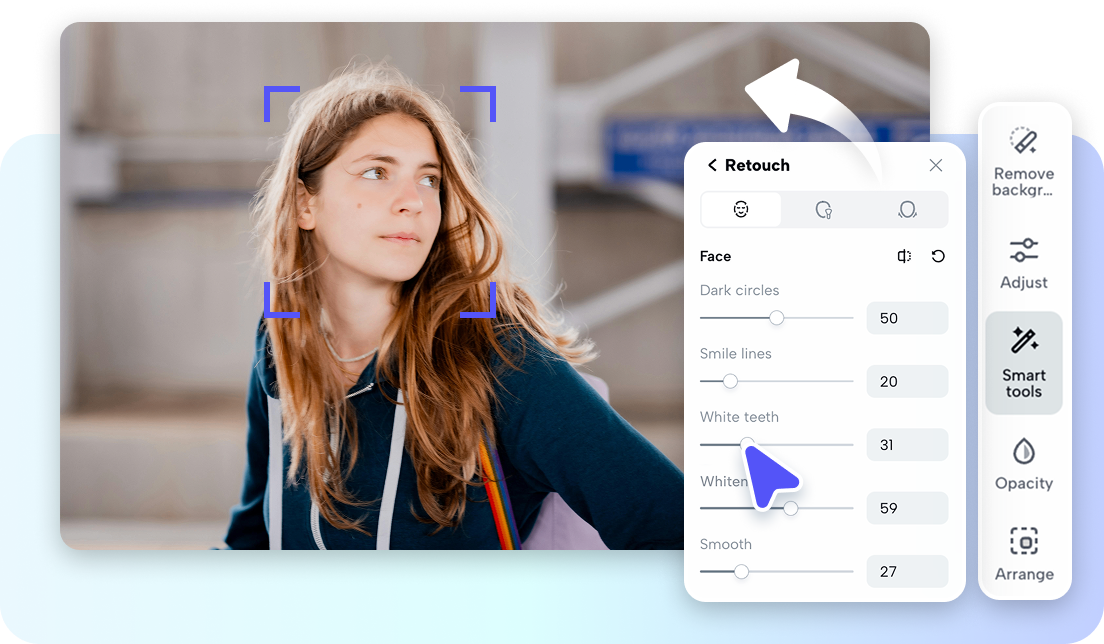 AI retouch feature
