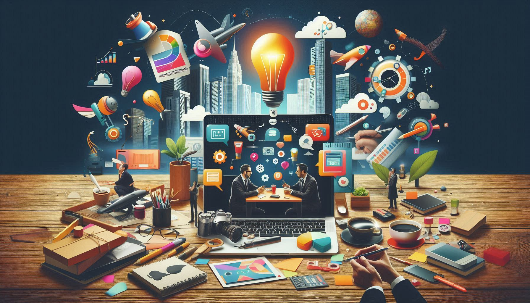 Brainstorming creative ideas