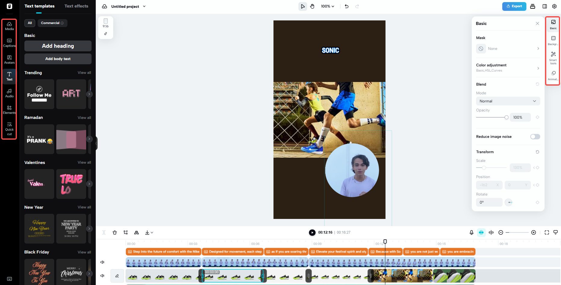 Select and edit