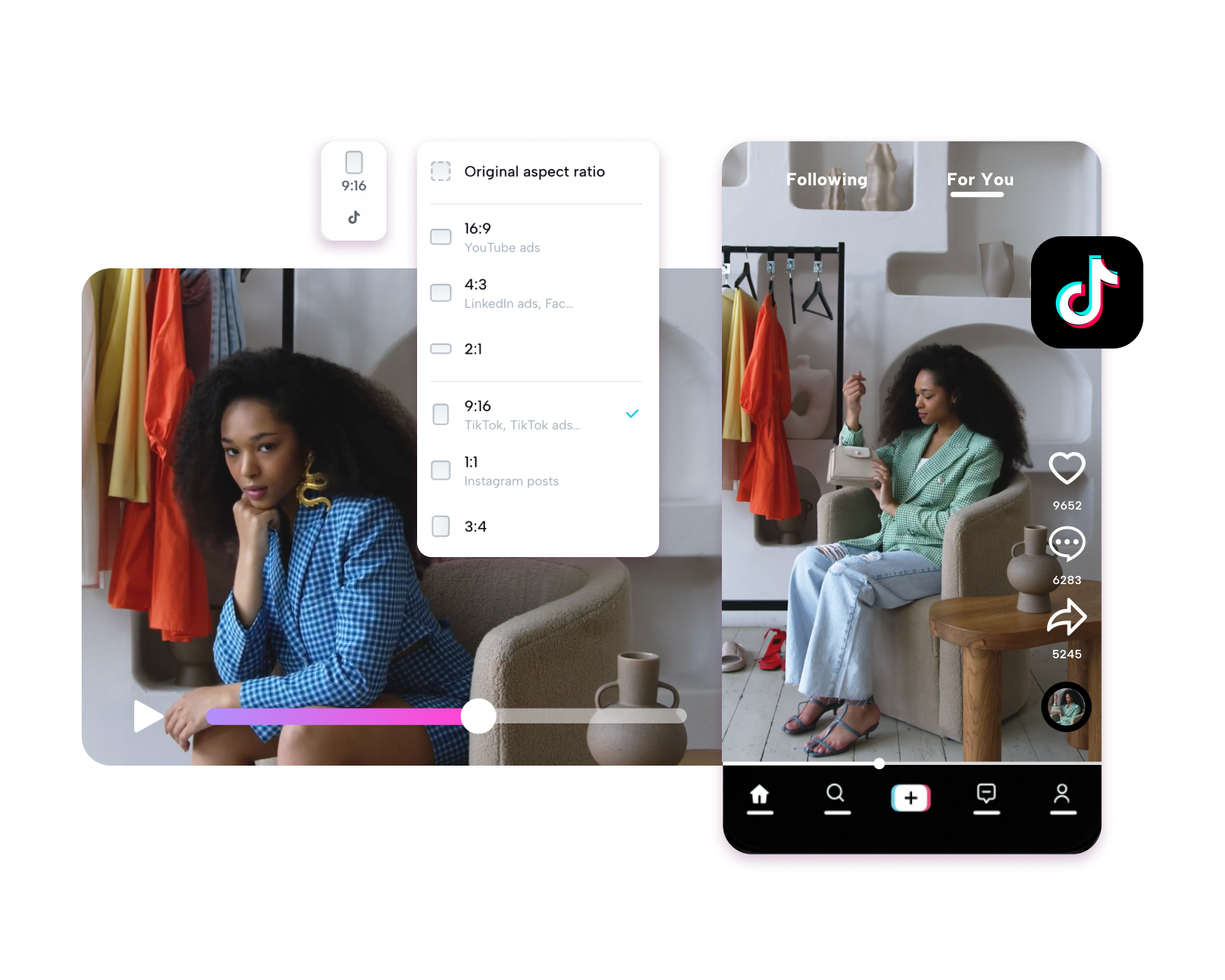 Resize Video for TikTok Free Online
