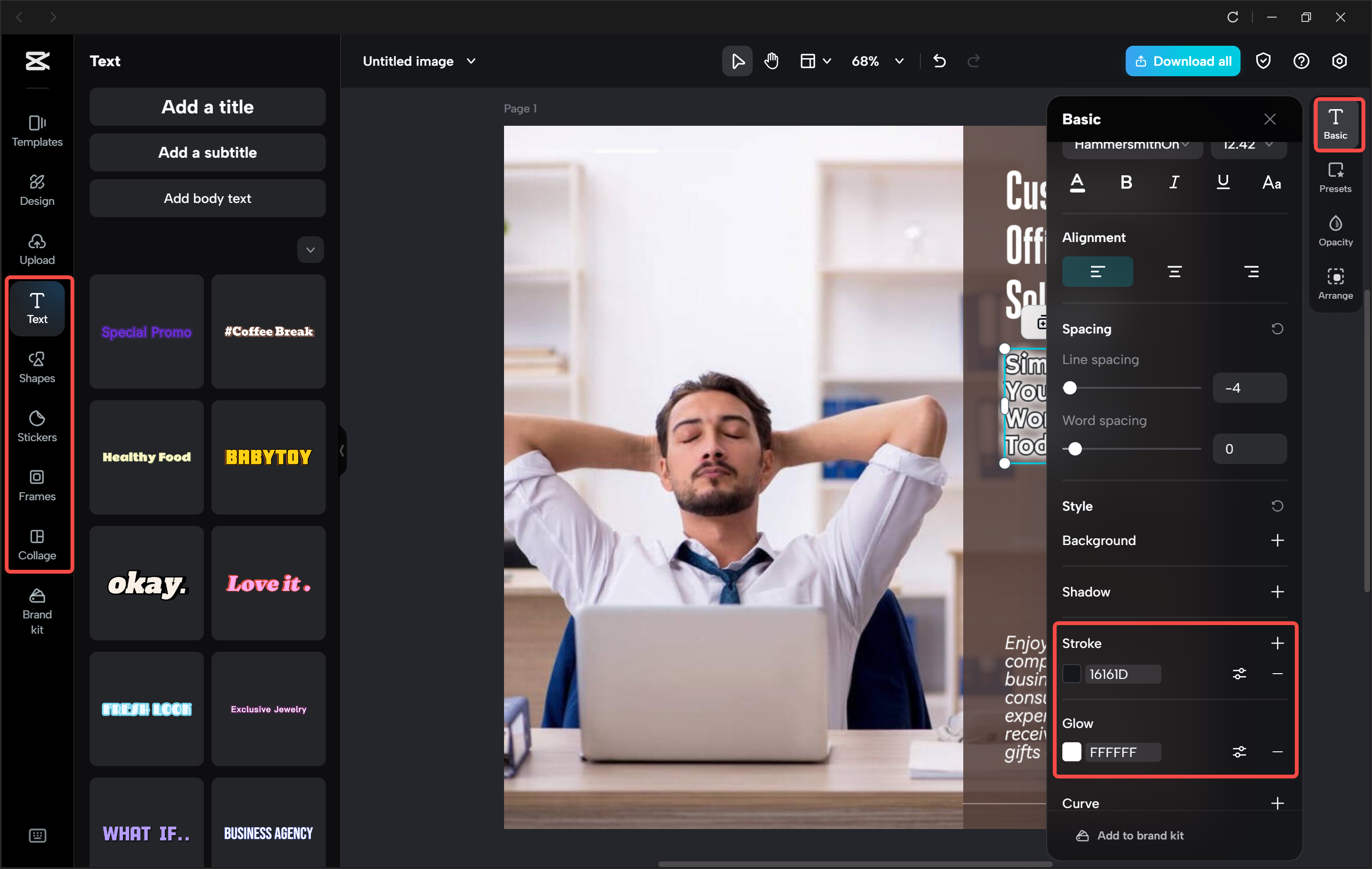 Editarea și îmbunătățirea imaginii în editorul video CapCut desktop