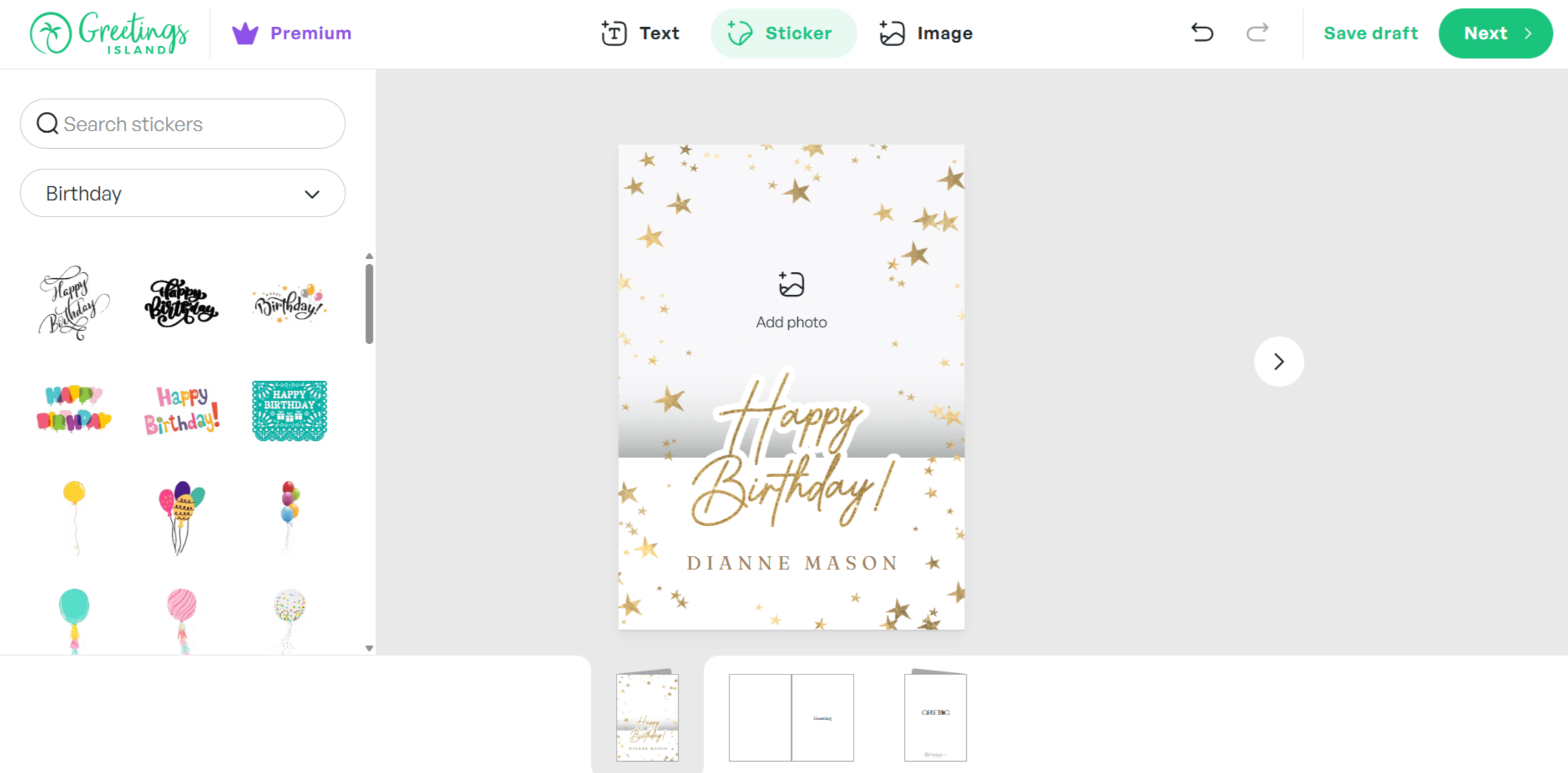 Greetings Island - le meilleur outil pour obtenir des photos de joyeux anniversaire