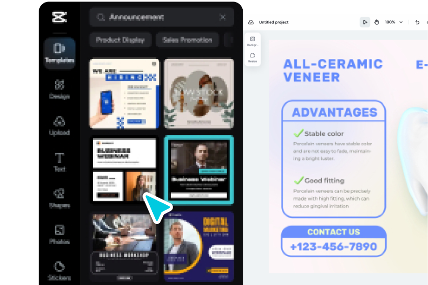 Логотип в CapCut и создание нового проекта